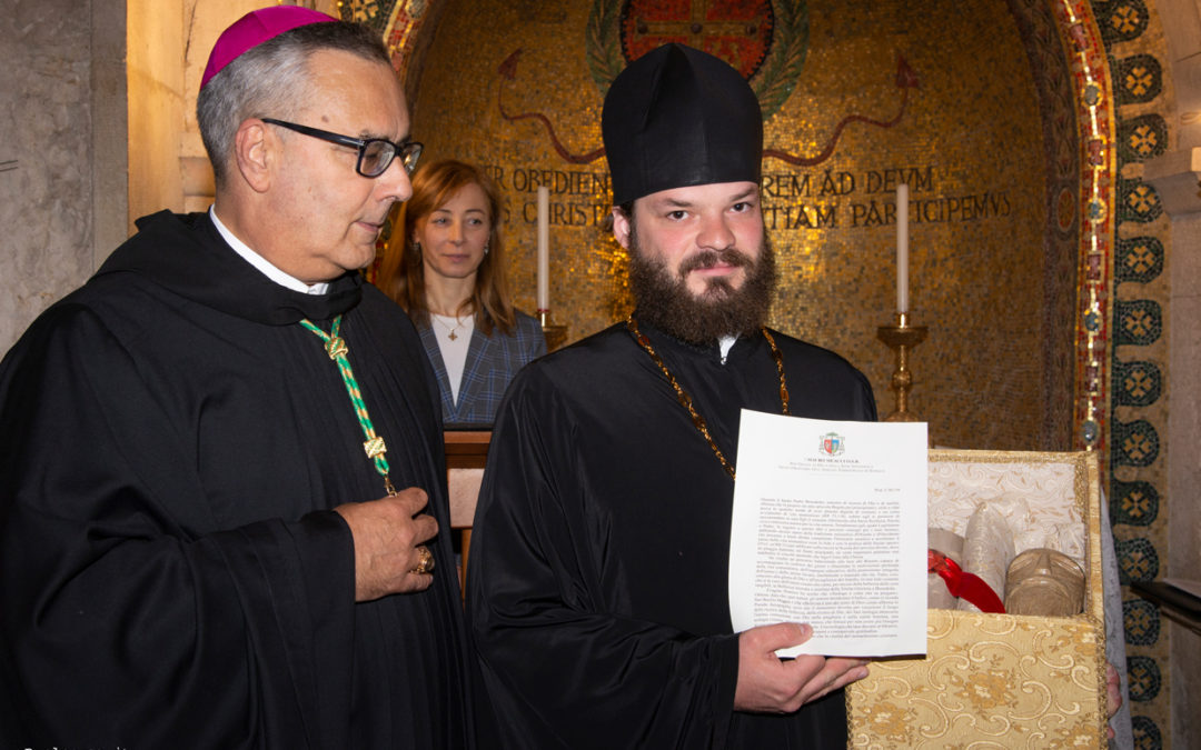 Al Sacro Speco l’Abate Meacci di Subiaco incontra l’Igumeno Filippov di Sumarokovo (Mosca)