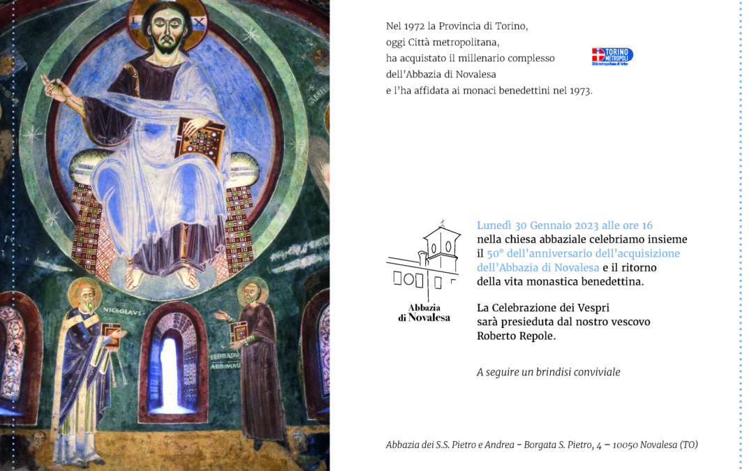 50° dell’anniversario dell’acquisizione dell’Abbazia di Novalesa
